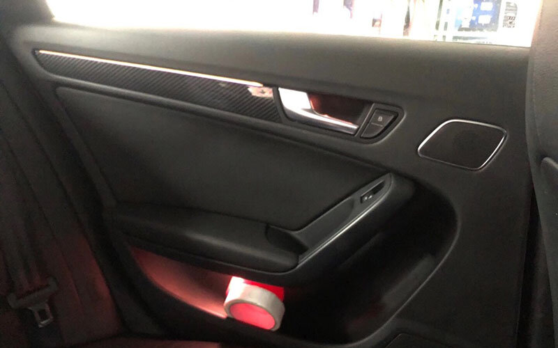 Оригинальная фабричная Модель 1:1, светодиодный окружающий светильник для Audi Q3 2013-2018, освещение для внутренней атмосферы, центральсветильни...