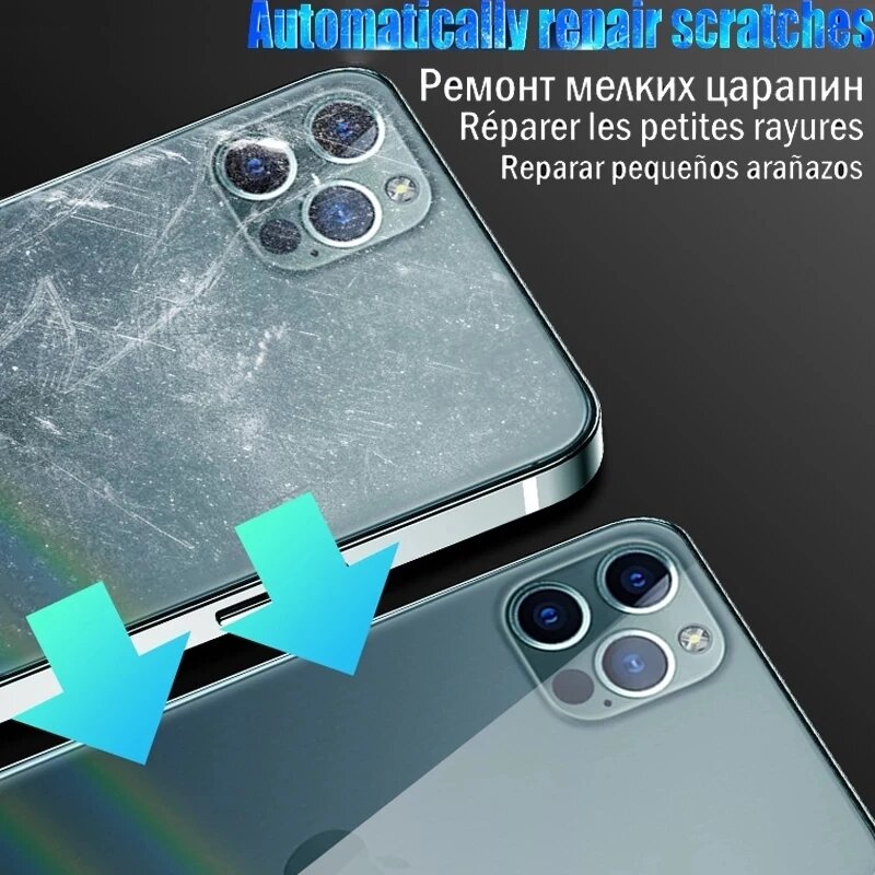 Film Hidrogel Penutup Penuh untuk iPhone 7 8 Plus SE 2020 Pelindung Layar untuk iPhone 11 12 Pro Mini X XR XS Max 6 6S Film Bukan Kaca