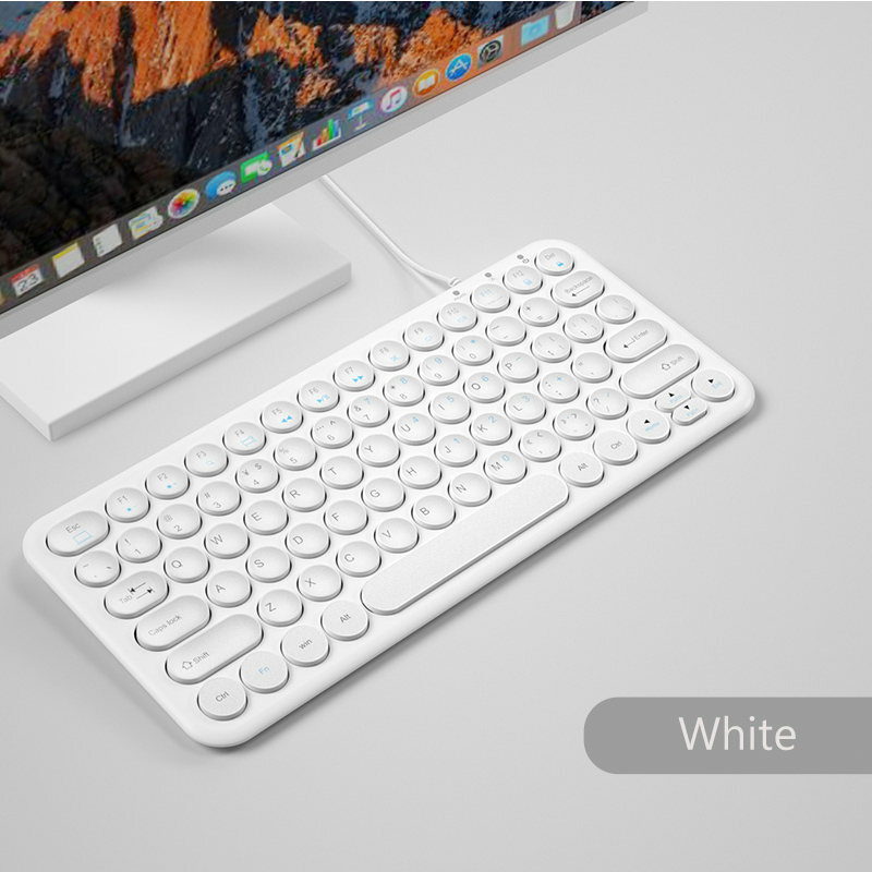 Mini clavier de jeu ergonomique et silencieux, avec bouton rond, pour Macbook, Lenovo, Dell, Asus, HP, ordinateur portable