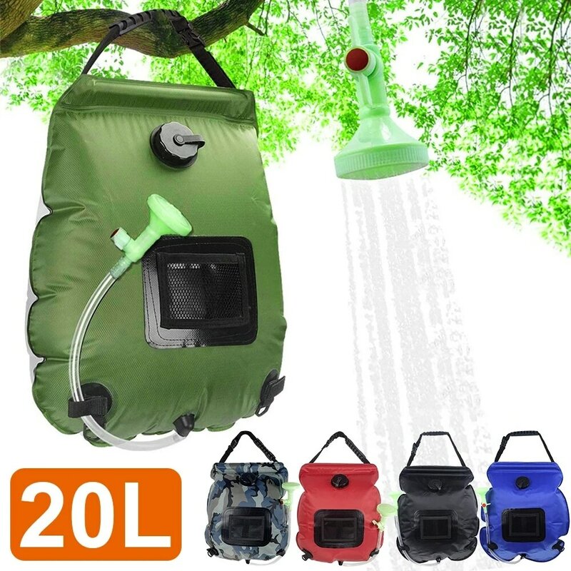 20L Solar Beheizten Dusche Bad Taschen PVC Wasser Lagerung Taschen Outdoor Camping Wandern Camping Tragbare Outdoor Elemente