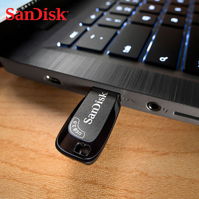 سانديسك فلاش ميموري CZ410 الترا التحول ميني بندريف 128Gb 256Gb USB3.0 32Gb 64Gb فلاش حملة 3.0 ذاكرة يو إس بي على شكل مفتاح