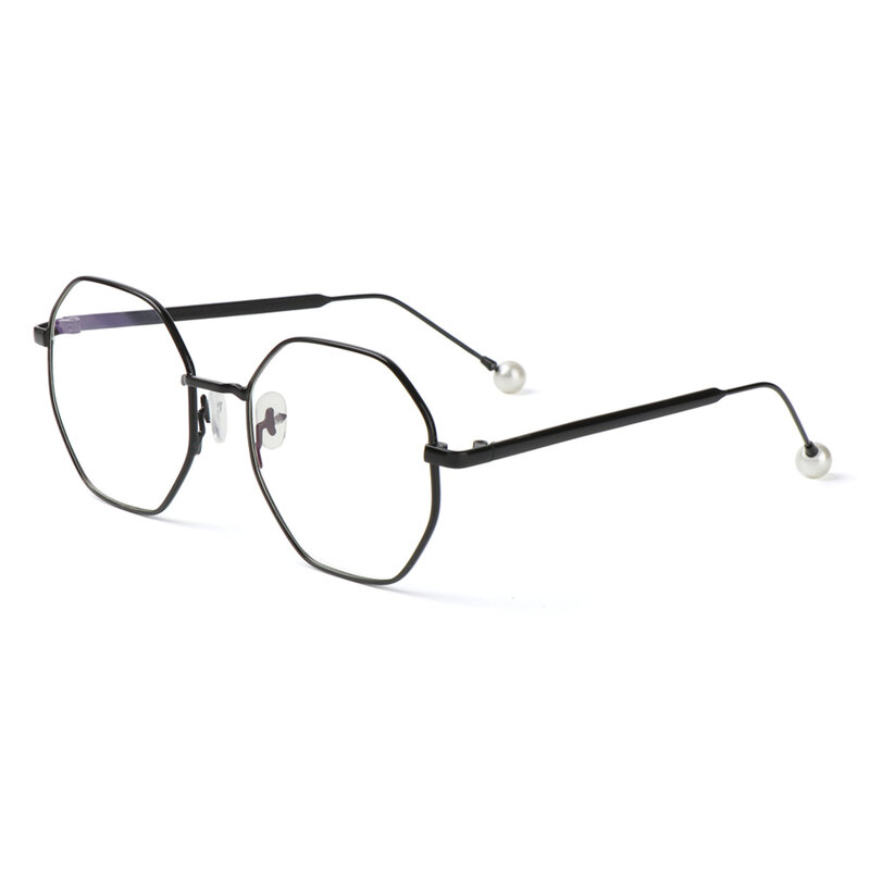 Nova retro frame anti-azul radiação óculos ultraleve homens moda azul luz de bloqueio óculos com pérola estudantes