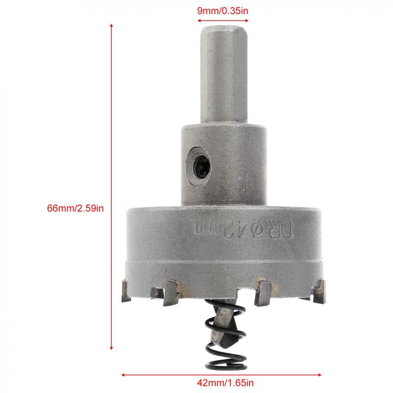 42 مللي متر دائم قاطع كربايد رئيس HSS عدة حفر حفرة لقطع الفولاذ المقاوم للصدأ سبيكة معدنية