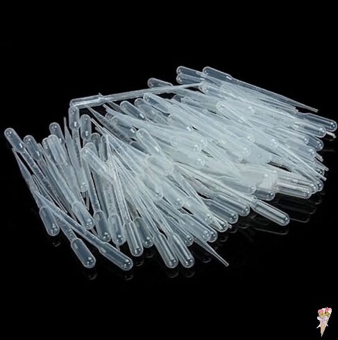 10Pcs   Transparent Pipettes Disposable  Plastic Eye Dropper Transfer Graduated Pipettes For Resin Silicone Mold 3ML