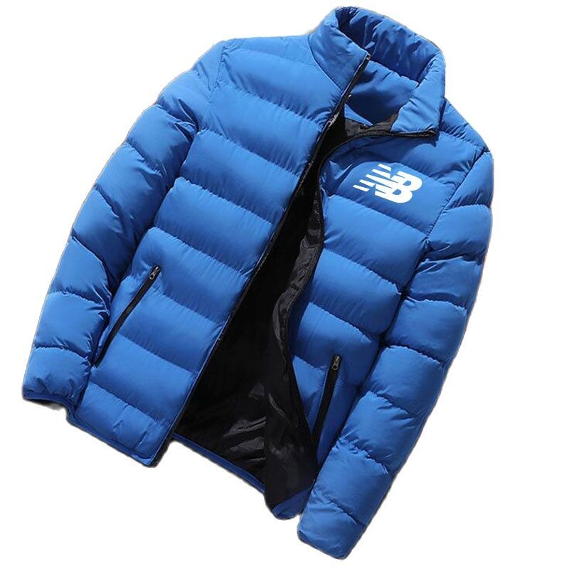 2021ใหม่ที่กำหนดเอง Spliced NB Man Down Jacket Cardigan Tops ฤดูหนาว Warm Thicken Zipper Hoodie ขาย