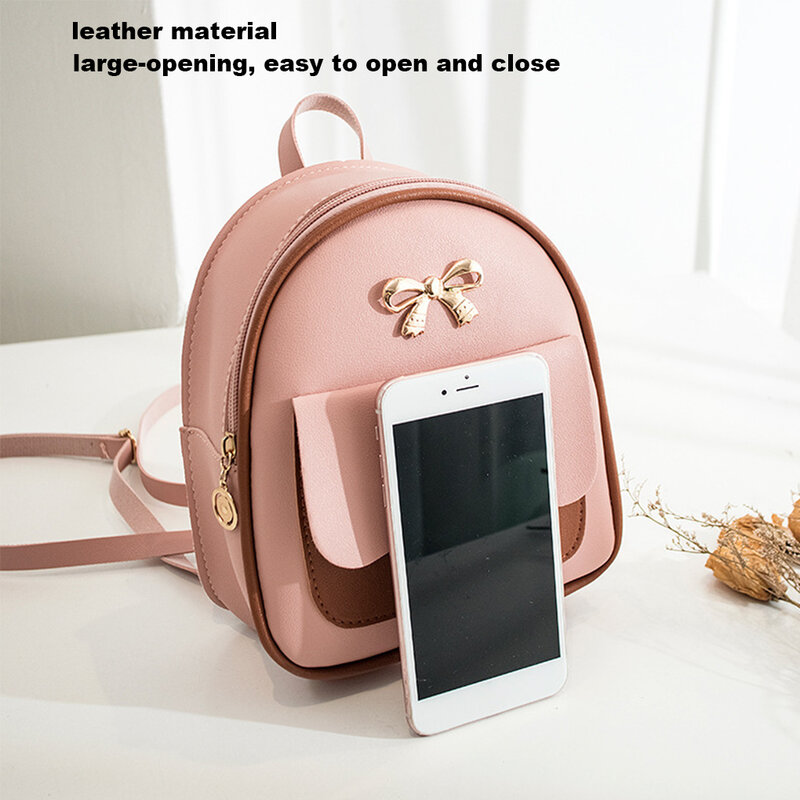 Новый модный мини-рюкзак в Корейском стиле, маленькая сумка с открытой спиной, Многофункциональный маленький рюкзак для девочек