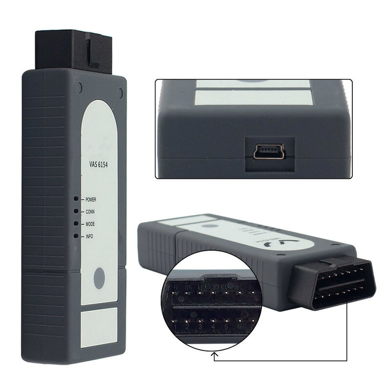 Escáner de diagnóstico VAG VAS6154 V6.10 V7.11 WiFi VAS 6154, Chip completo, con varios idiomas, alta calidad