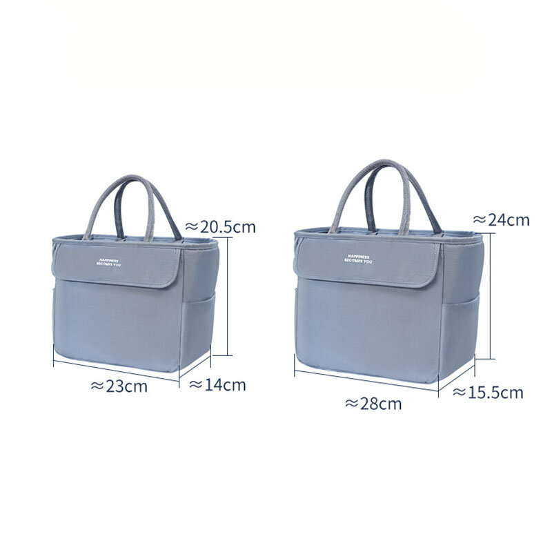 Large Capacity Insulated Thermal Lunch Bags Waterproof Oxford Picnic Bento Pouch Food Cooler Bag Portable Storage Container