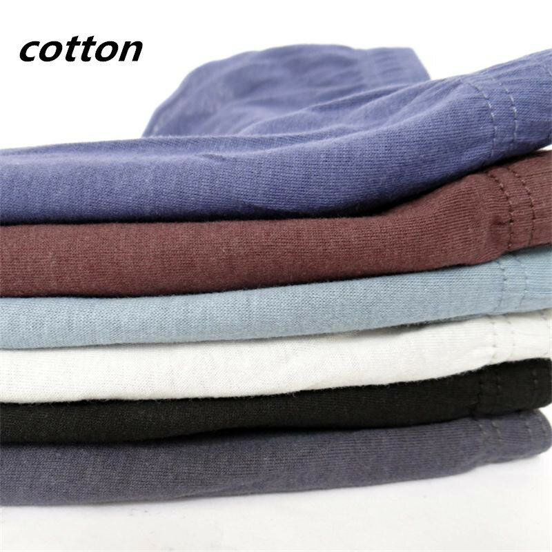6pcs/lot New Men's Cotton Underwear Breathable Underwear Large Size M-5XL 100% Cotton Solid Color Men's Sexy Triangle Underwear