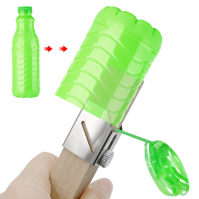 Cortador de botellas de plástico inteligente con cuchilla de repuesto, herramientas de cuerda para el hogar y exterior, cortador de cuerda de botella artesanal, herramienta creativa