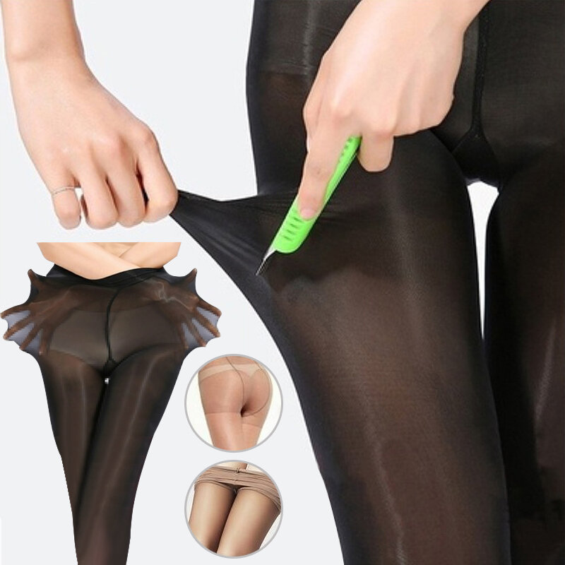 Pantimedias negras clásicas de nailon resistente a las roturas para mujer, medias ajustadas elásticas transpirables de cintura alta para mujer