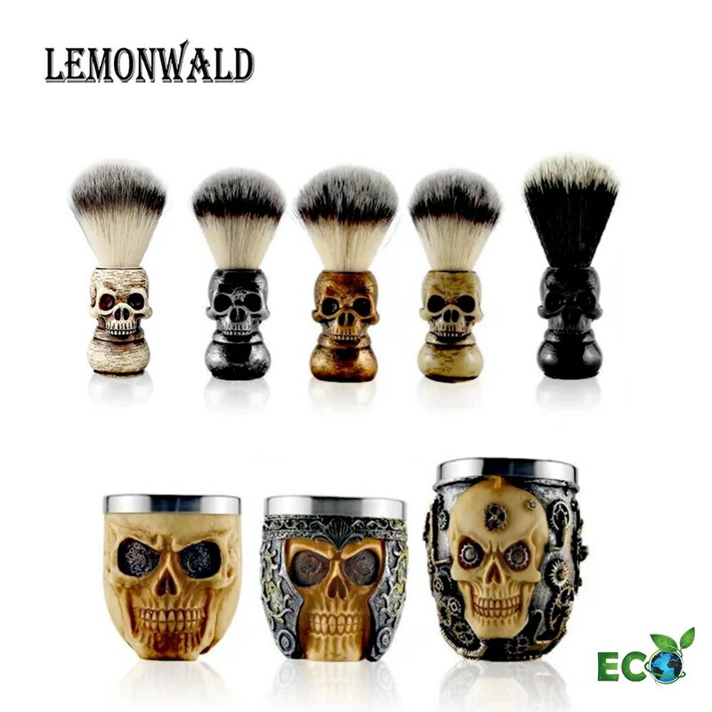 LEMONWALD 100% Silvertip Badger Bristle, Resin handle Shaving Brush Perfect gift for wet shavers for birthday or fathers day!
