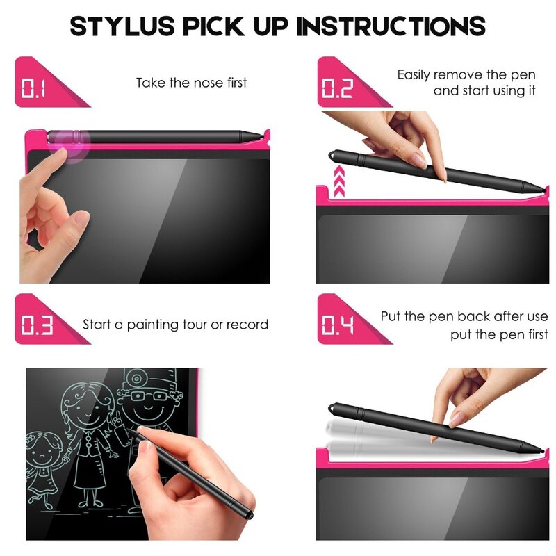 8.5&12 Inch LCD Writing Tablet Digital Drawing Tablet Handwriting Pads Portable Electronic Tablet Board ultra-thin Board