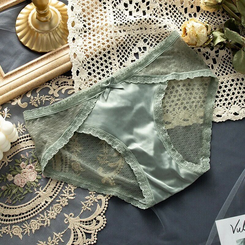 Ropa interior de algodón para mujer, bragas sexys, bragas de encaje, lencería íntima, M-XL, 5 unids/set por Set