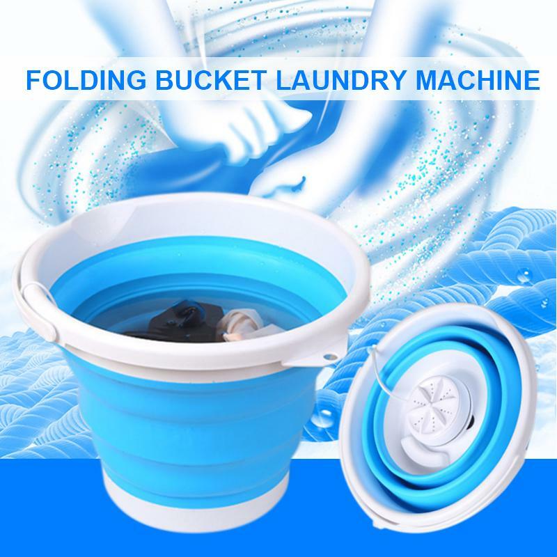 Machine à laver pliante à ultrasons Turbo, Mini Machine à laver, Mini chaussettes et culottes, artefact de nettoyage