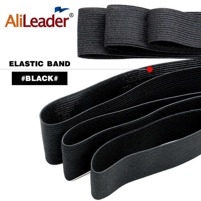 Custom Elastische Band Voor Pruik 1.5/2/2.5/3/3.5Cm Brede Elastische Bands Voor Maken Pruiken Zwarte Hoge-Elastische Naaien Elastische Lint