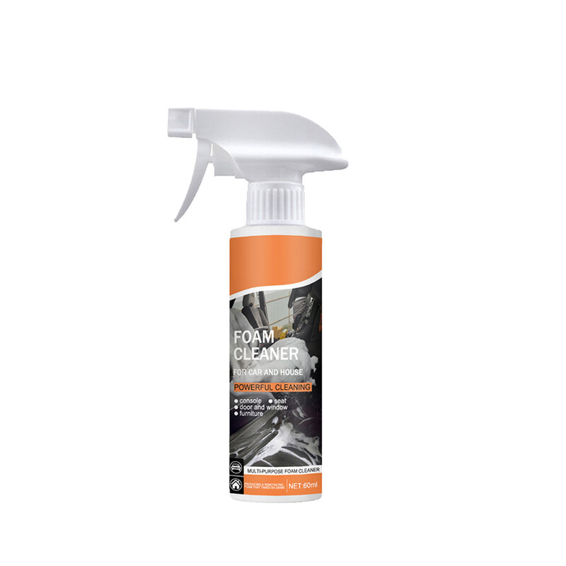 Mousse nettoyante multi-usages, 60/100ml, Spray Anti-âge, nettoyage intérieur de voiture, automobile, maison