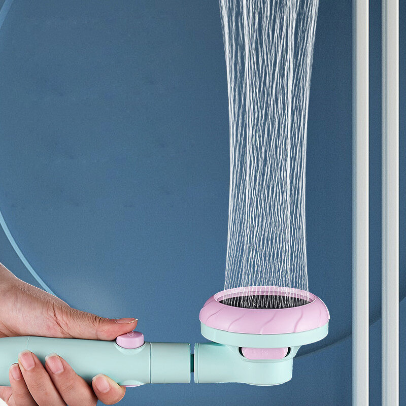 Cabezal de ducha presurizado con ventilador, ducha de lluvia de masaje manual Universal, boquilla de fontanería para grifo de baño, juego de accesorios