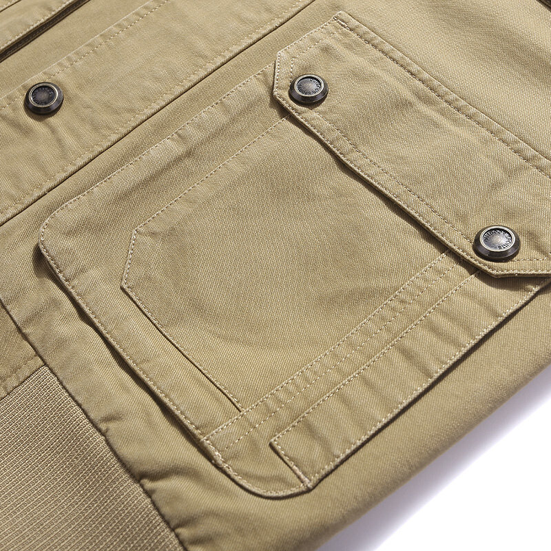 Gilet de plein air à poches multiples pour Homme, veste sans manches, de photographe militaire, Double face, grande taille, M-8XL