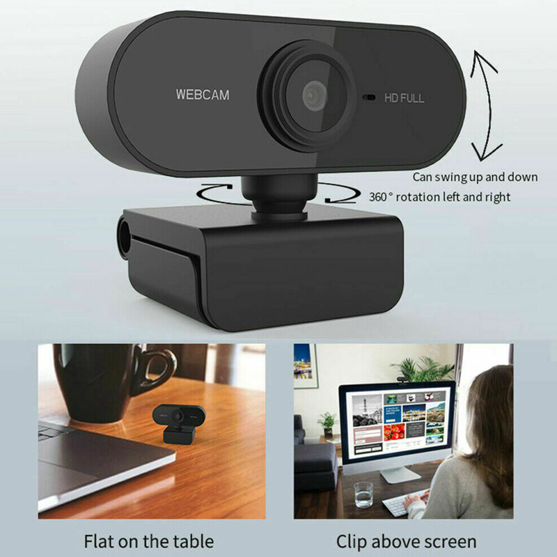 2021 Mới Webcam 1080P Web Camera Có Micro Web USB Camera Full HD 1080P Cam Webcam Cho Máy Tính máy Tính Sống Gọi Video Làm Việc