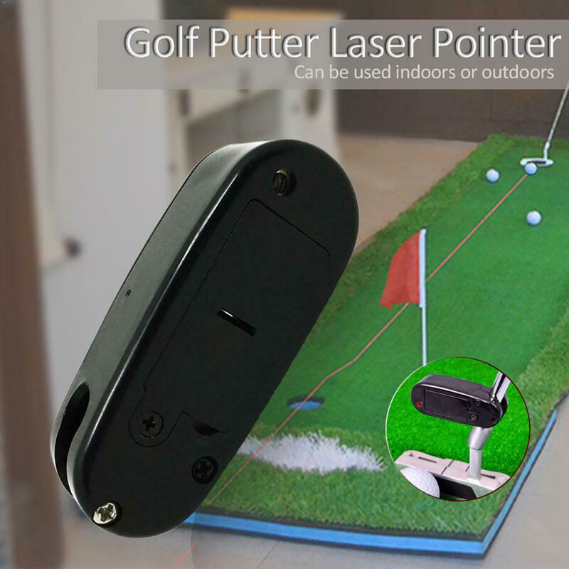 Penunjuk Laser Putter Golf Menempatkan Korektor Garis Memperbaiki Alat Bantu Latihan Golf Belajar Golf Aksesori Golf Pelatih Latihan