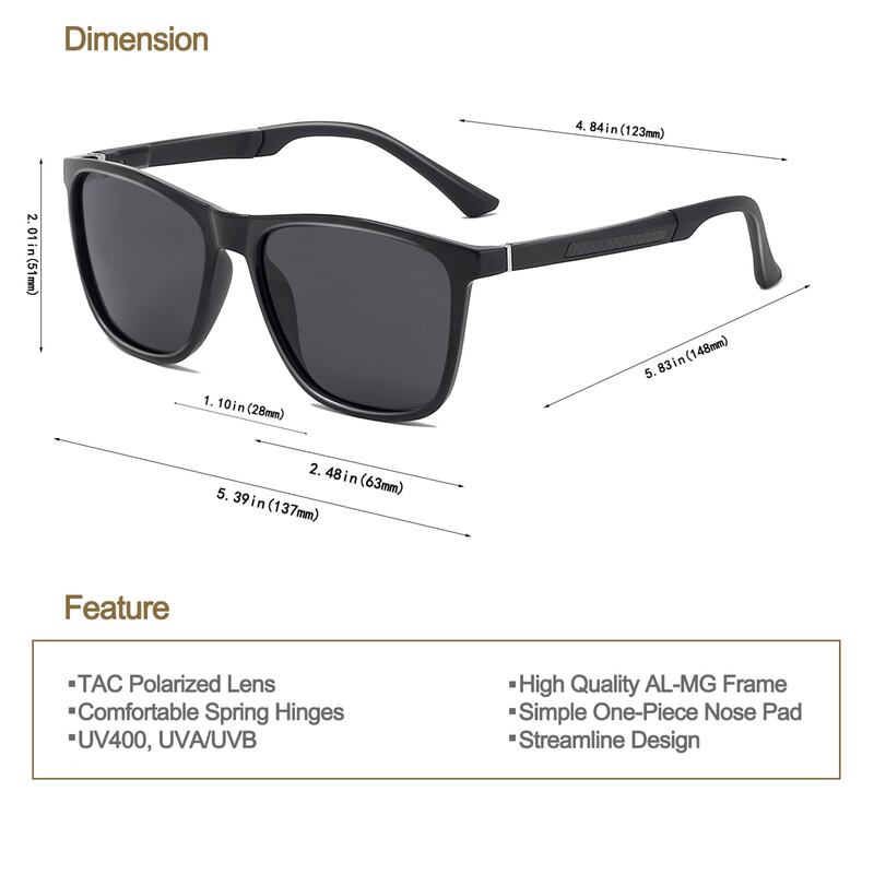NIEEPA – lunettes de soleil polarisées de marque pour homme et femme, en aluminium, effet miroir, UV400, 2021