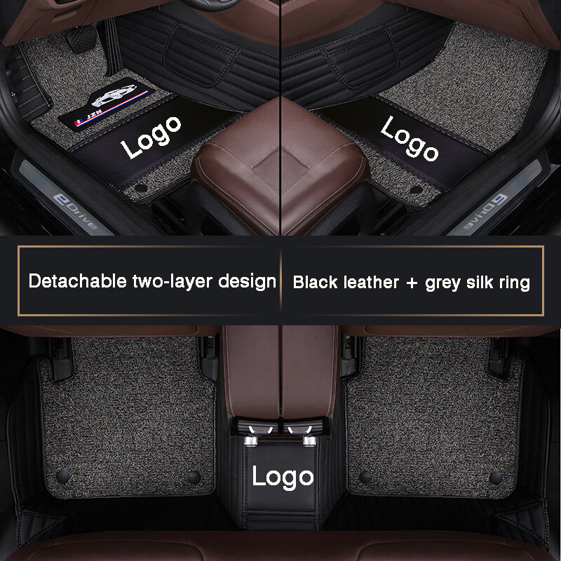 الراقية للتخصيص كامل surround سيارة الكلمة حصيرة لتويوتا هايلاندر Ⅱ/Ⅲ (7 مقعد) اكسسوارات السيارات الداخلية