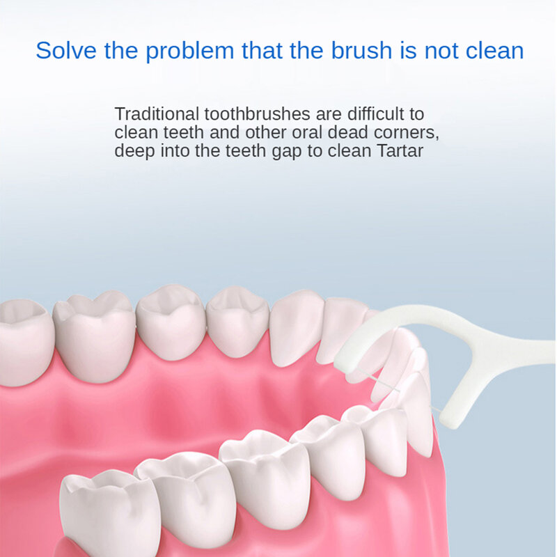 50 sztuk/zestaw Dental Flosser Flosser wybiera kij ząb czyszczenie zębów międzyzębowe wykałaczki szczotka nić dentystyczna higiena jamy ustnej pielęgnacja