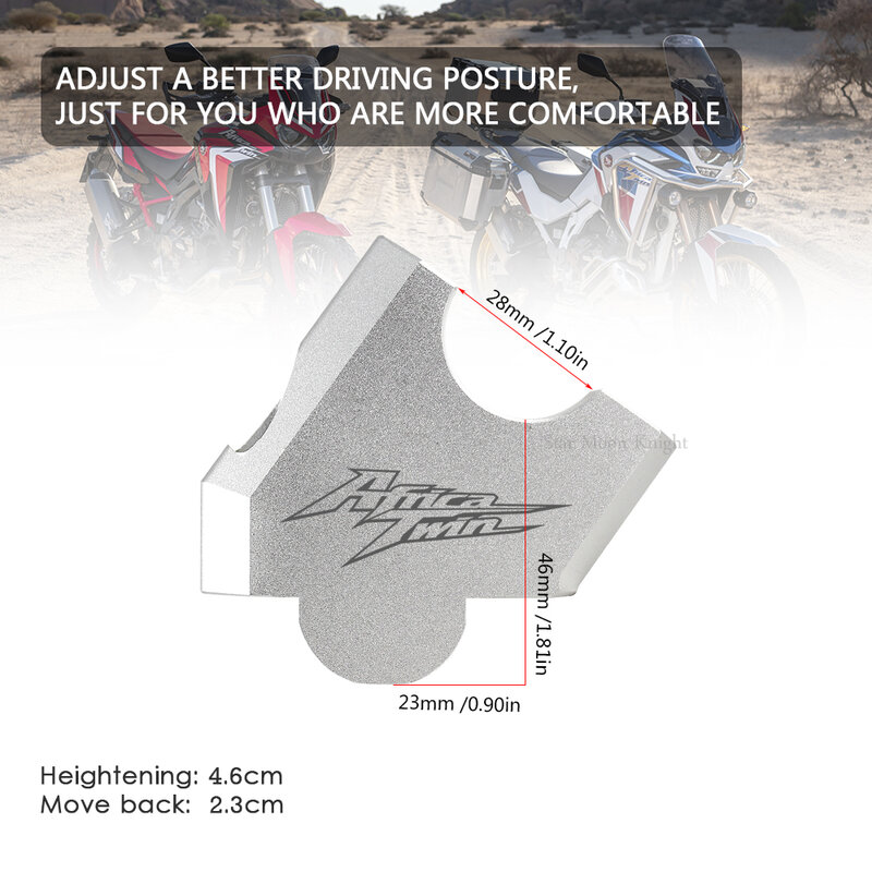 Motorfiets Stuur Riser Handle Bar Mount Clamp Adapter Voor Honda CRF1100L CRF1000L Afrika Twin Crf 1100 L Adventure 2016-2020