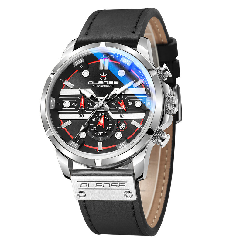 Reloj Digital de cuarzo para hombre, cronógrafo deportivo militar, luminoso, analógico, de lujo, resistente al agua