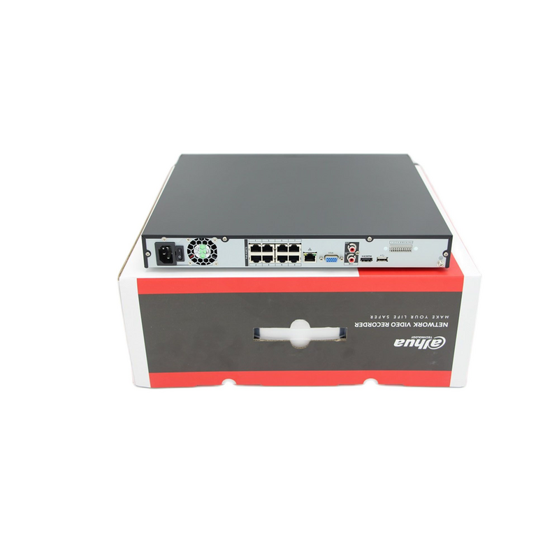 Dahua – enregistreur vidéo en réseau DH-NVR4208-8P-4KS2/L, 8 canaux, 1U, 8POE, 4k, 2HDDs, H.265 Lite