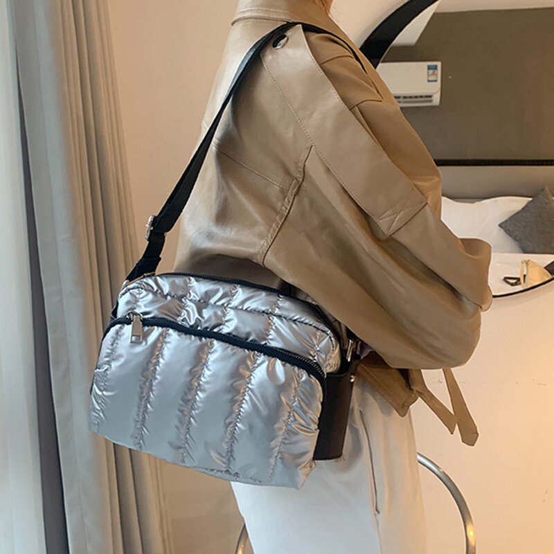 Mode Frauen Umhängetasche Herbst Gewinde Einfarbig Zipper Crossbody-tasche für Frauen Einkaufen Reise Liefert
