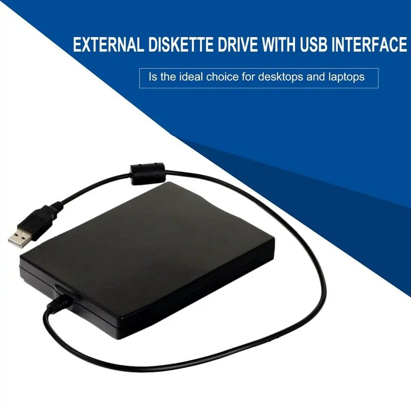 Портативный USB-накопитель FDD, 3,5 дюйма, 1,44 МБ, 12 Мбит/с