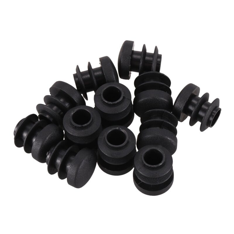 New Chair Table Legs Plug 14mm Diameter Round Plastic Cover Thread Inserted Tube 12 PCS