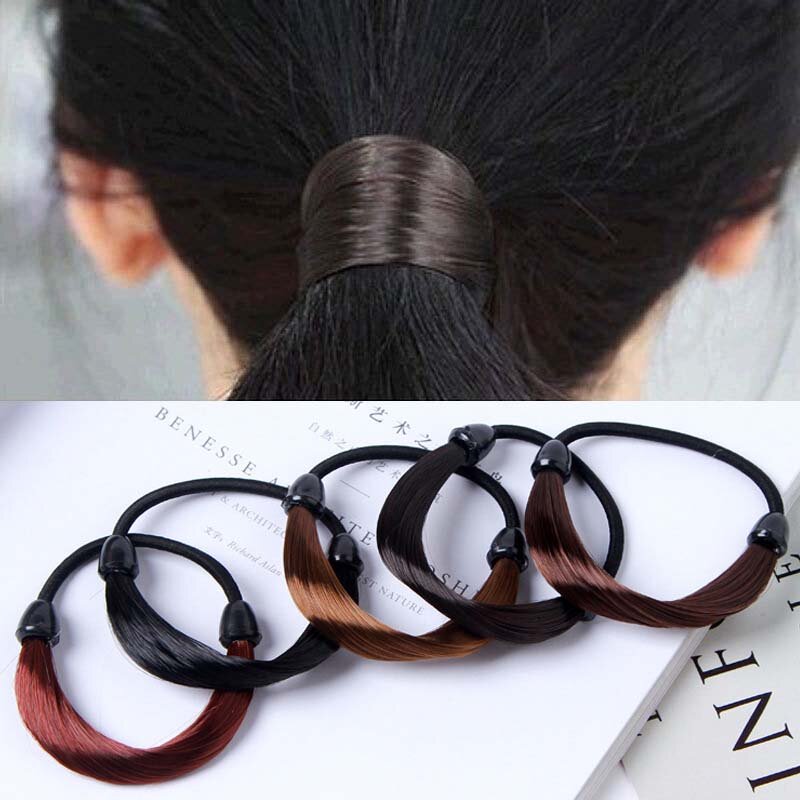 Women girl's  Wig hair Elastic Rubber Bands Rope Scrunchies Hair Ties Headdress Acsesorios para el cabello for Women girls