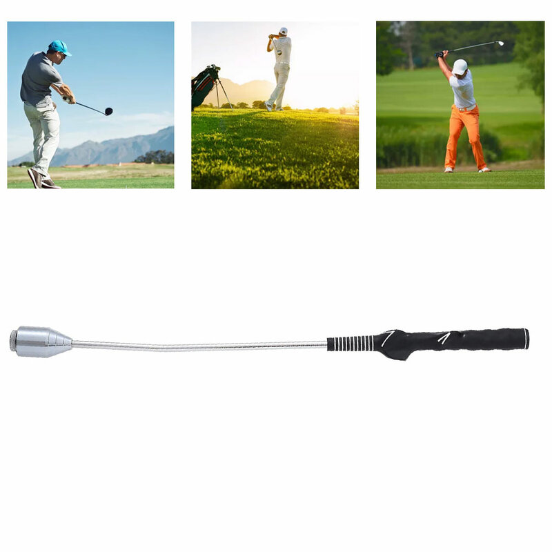Golf telescópica Swing varilla palo de Golf, practica la ayuda de Entrenamiento Entrenador de Swing para Tempo fuerza de agarre velocidad mejorado interior