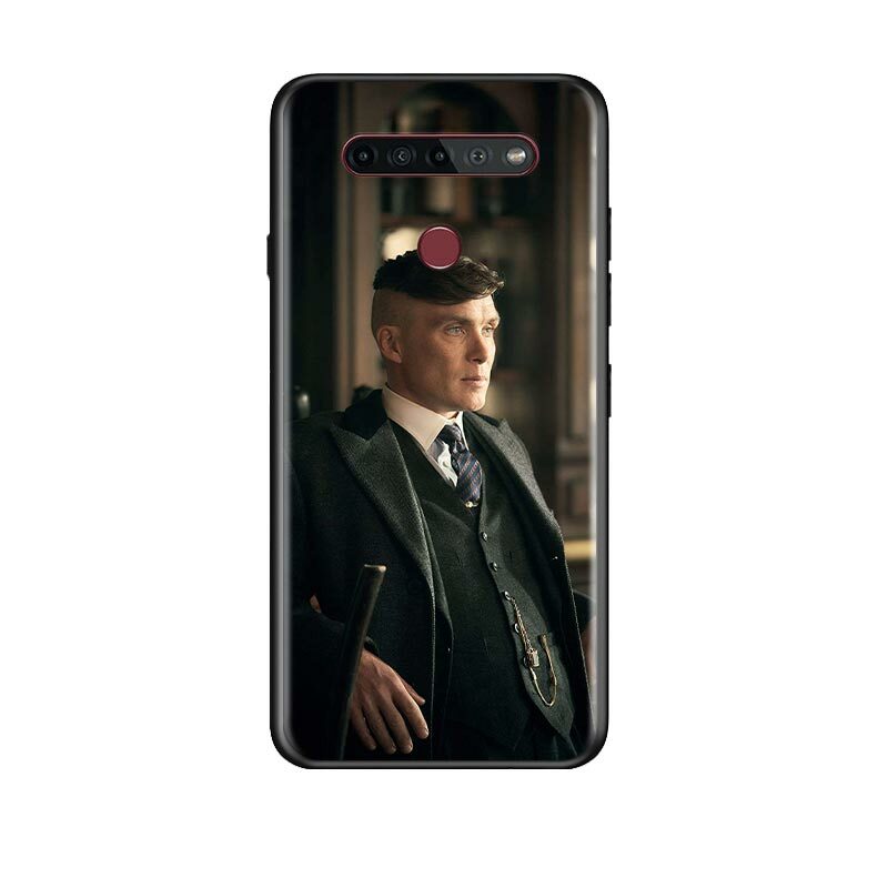 Gangster – coque de téléphone portable noir souple, Tommy Shelby, pour LG G8 V30 V35 V40 V50 V60 Q60 K40S K50S K41S K51S K61 K71 K22 K31 K42 K92 ThinQ