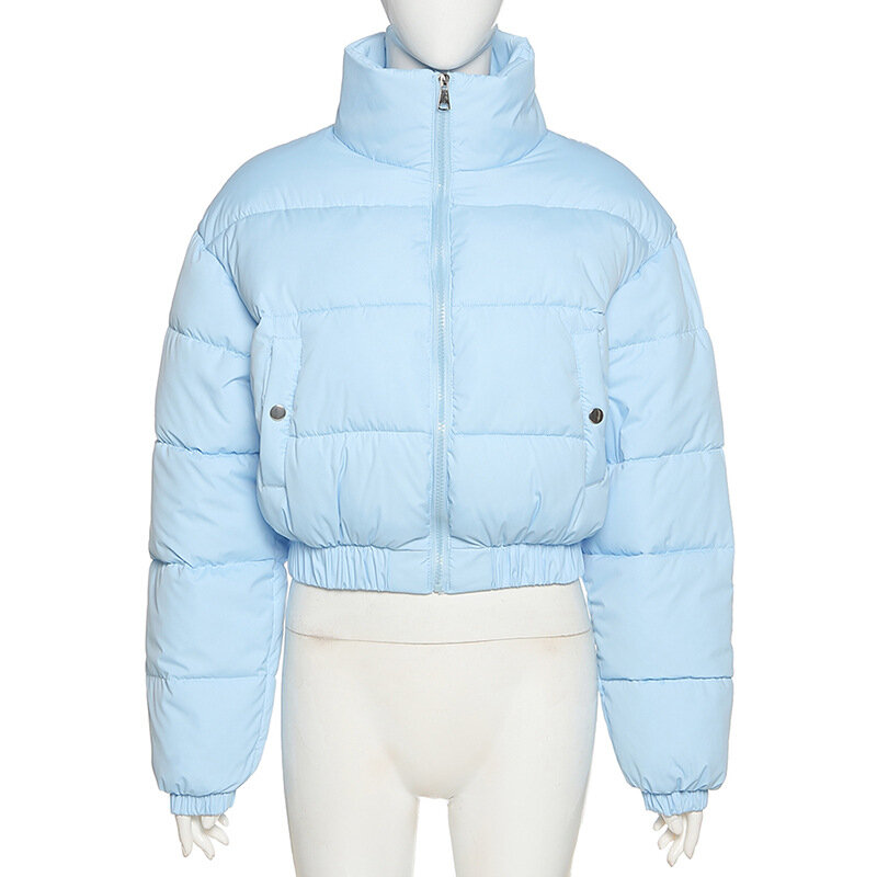 Cryptographic модное осенне-зимнее пуховое пальто, куртка-пуховик и пальто, женская Рождественская укороченная верхняя одежда, теплая одежда