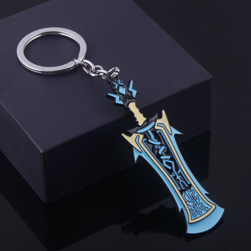 Broń brelok do kluczy z ozdobą gra Xenoblade kroniki 2 MONADO Mythra Hikari Pyra Homura miecz Cosplay breloki biżuteria prezent nowy