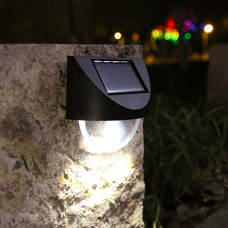 1pc Led 태양 전원 정원 빛 방수 홈 마당 울타리 램프 태양 단계 계단 램프 Led 산책로 조 경 조명