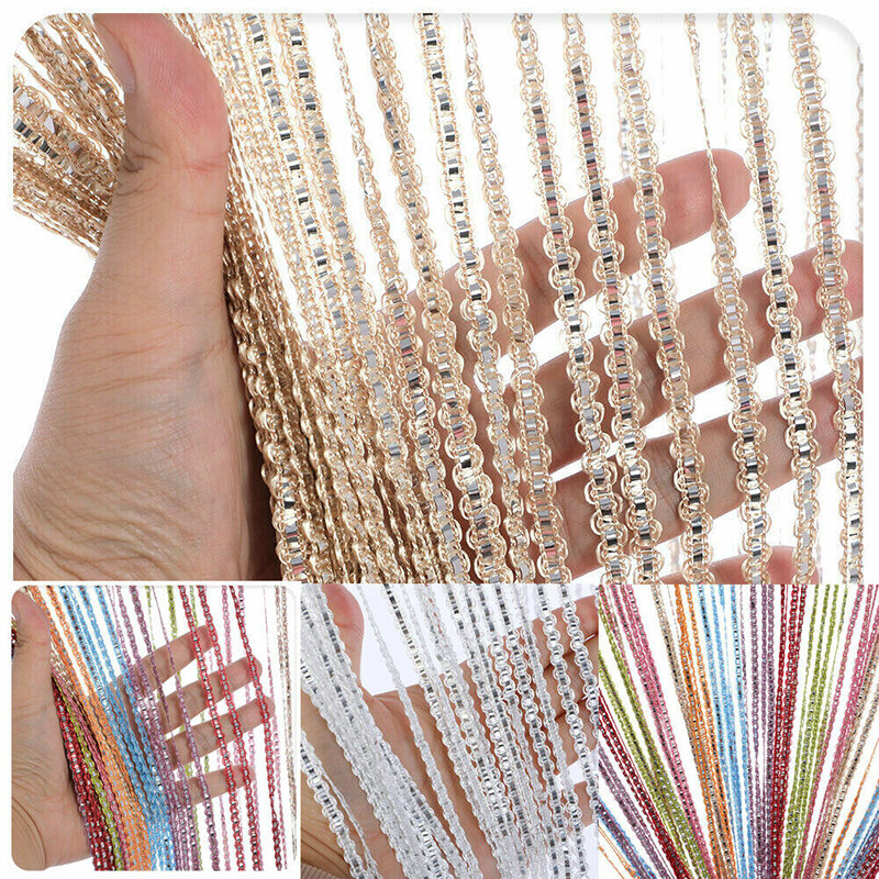 Decorative Door and Window Panel Fly Screen Fringe Room Screen Tassel Panel Beaded Curtains Home Decoration