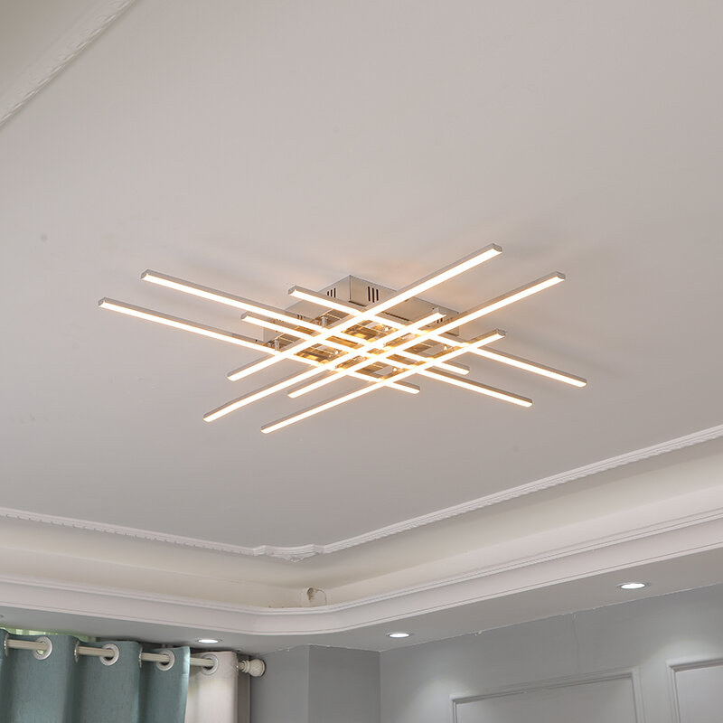 Nowoczesne oświetlenie ledowe żyrandol do salonu sypialnia restauracja kuchnia żyrandol podsufitowy chromowanie oświetlenie wewnętrzne
