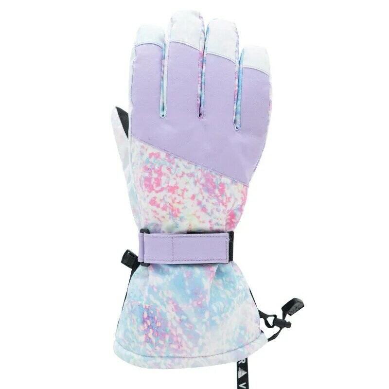 ชายหญิงกันน้ำWarmถุงมือขี่จักรยานเด็กหิมะWindproofสกีถุงมือสโนว์บอร์ดฤดูหนาวProfessional Thermalถุงมือสกี
