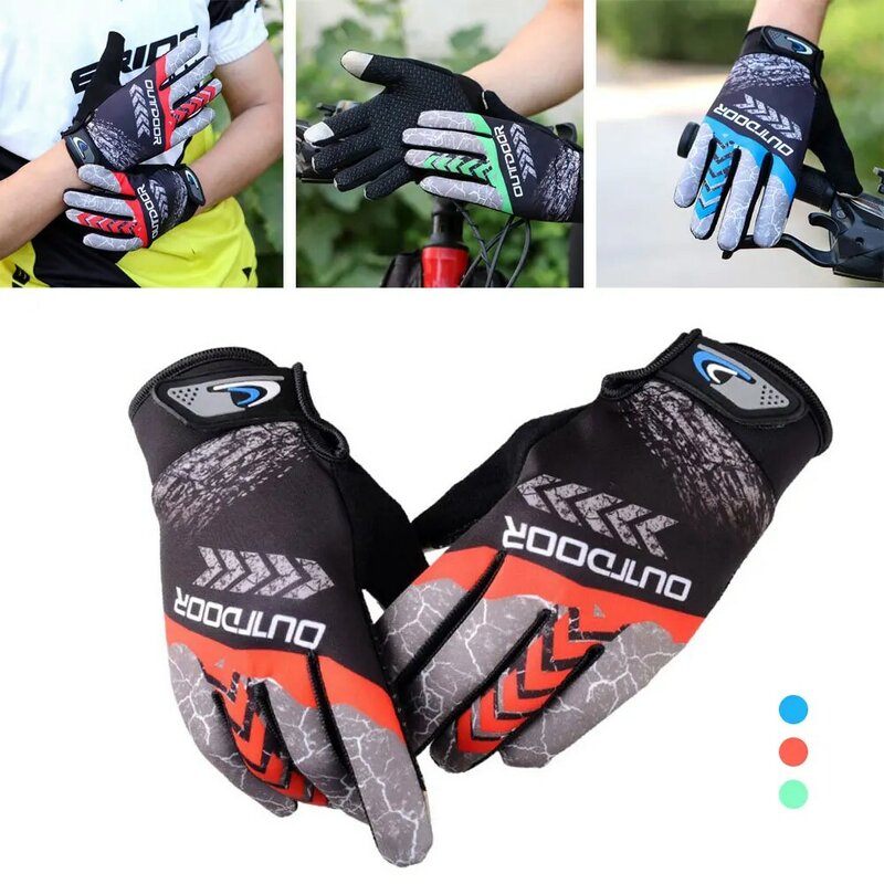 Anti-slip Anti-sweat Bike Gloves Cycling Glove High Temperature Resistance Mountain Bike Sunscreen Outdoor Motorcycle Gloves