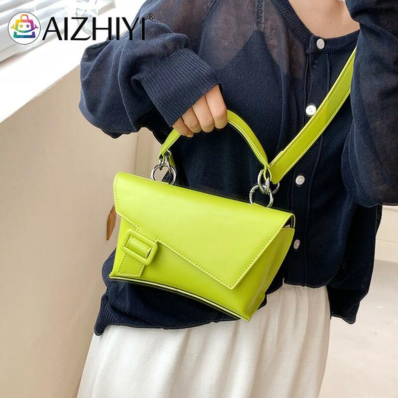 Girl Ladies Small PU Handbags Flap Purse Fashion Women PU Leather Solid Color Crossbody Shoulder Messenger Bag Casual Handbags