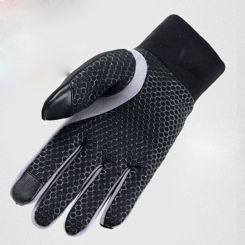 Winter Cycling Gloves Bicycle Warm Touchscreen Full Finger Gloves Waterproof Unisex Outdoor Sports Bike Skiing Motorcycle Riding