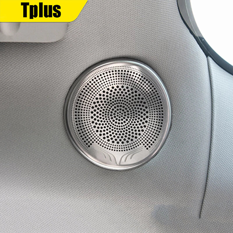 Tplus-cubierta de bocina de coche Tesla modelo 3, accesorios de Interior, pieza decorativa, tres