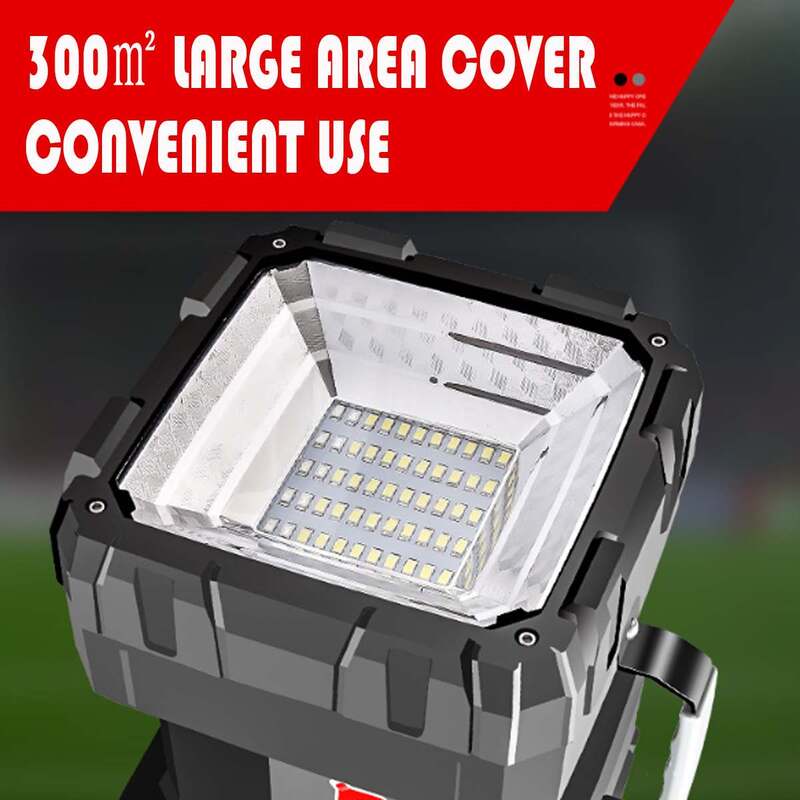 8000LM USB charge LED travail lumière torche 15000mAh batterie projecteur lampe à main Camping lanterne projecteur pour la pêche chasse
