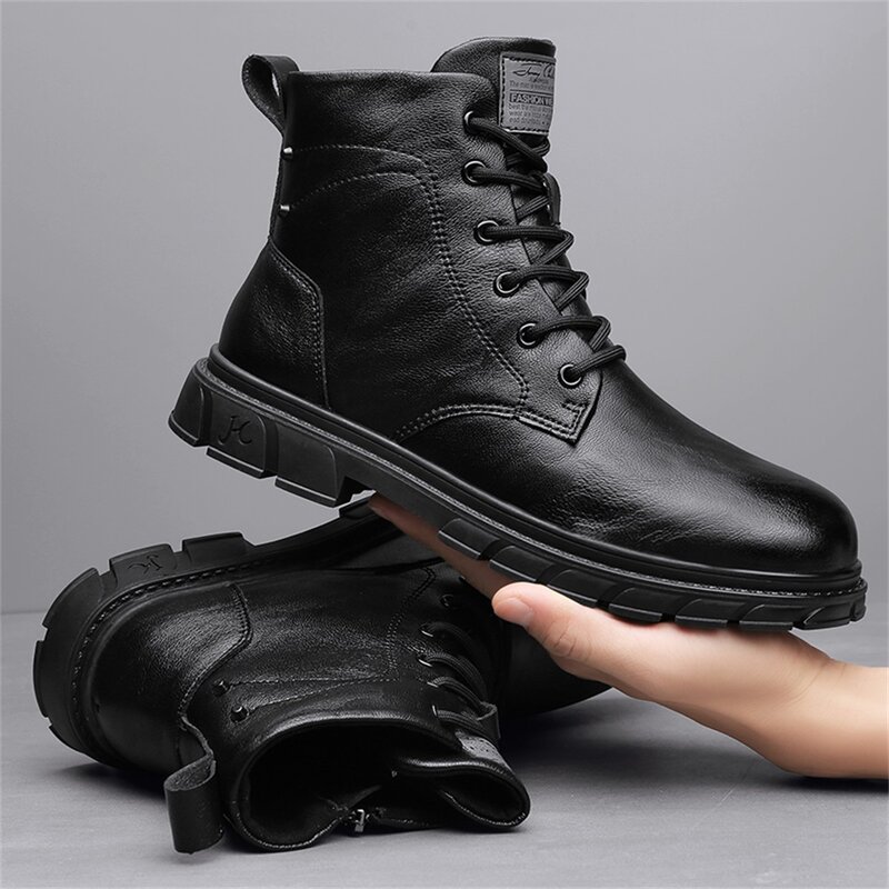 New autumn and winter first layer cowhide Martin boots, high-end tooling boots, outdoor hiking boots, high-top leather boots