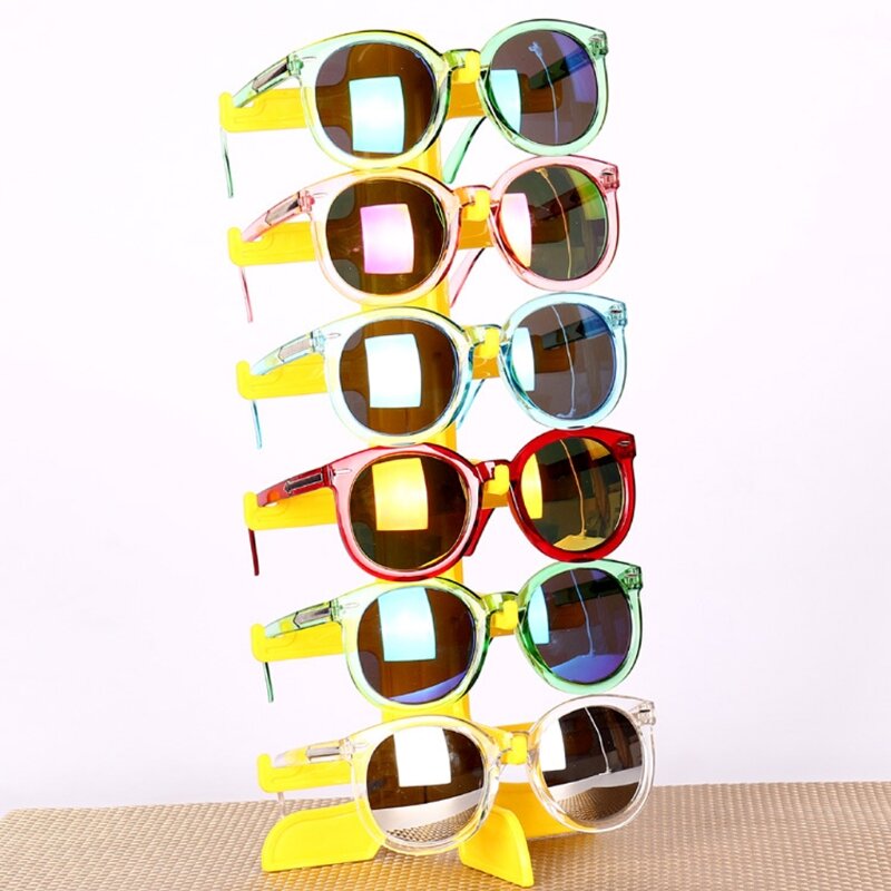Support de lunettes de soleil 6 paires, support de cadre de lunettes, présentoir organisateur